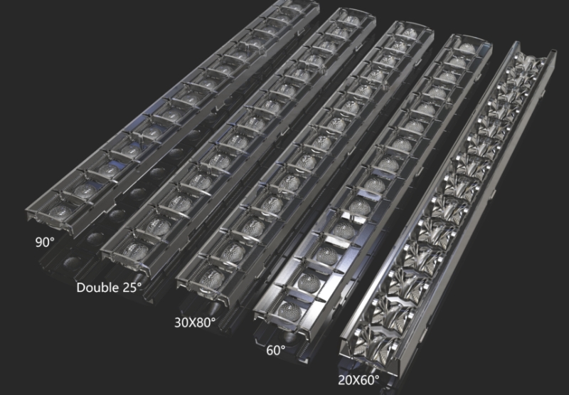 ZHAGA standard 1x14LEDs Linear lens 280mm compatible with double 2835LED and 3030LEDs